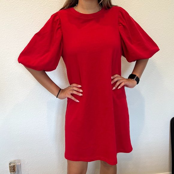 Zara Red Mini Dress, size Medium - Picture 1 of 6
